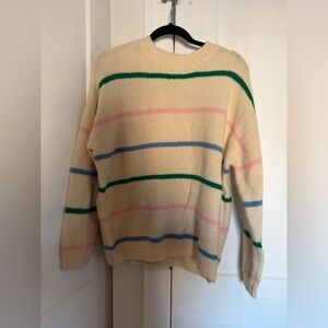 Stitch Fix Katie Sturino Striped Cream Sweater